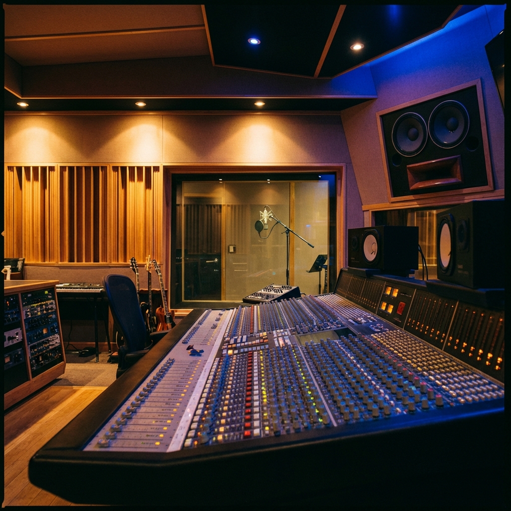 Professional audio recording studio
